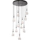 Blossom LED 19.7 inch Beige Silver Chandelier Ceiling Light in Metallic Beige Silver, 2700K LED, Multi-Port