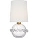 AERIN Breslin 15.75 inch 1.6 watt Clear Glass Cordless Accent Lamp Portable Light