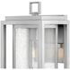 Coastal Elements Republic LED 12 inch Satin Nickel Outdoor Wall Mount Lantern, Estate Series