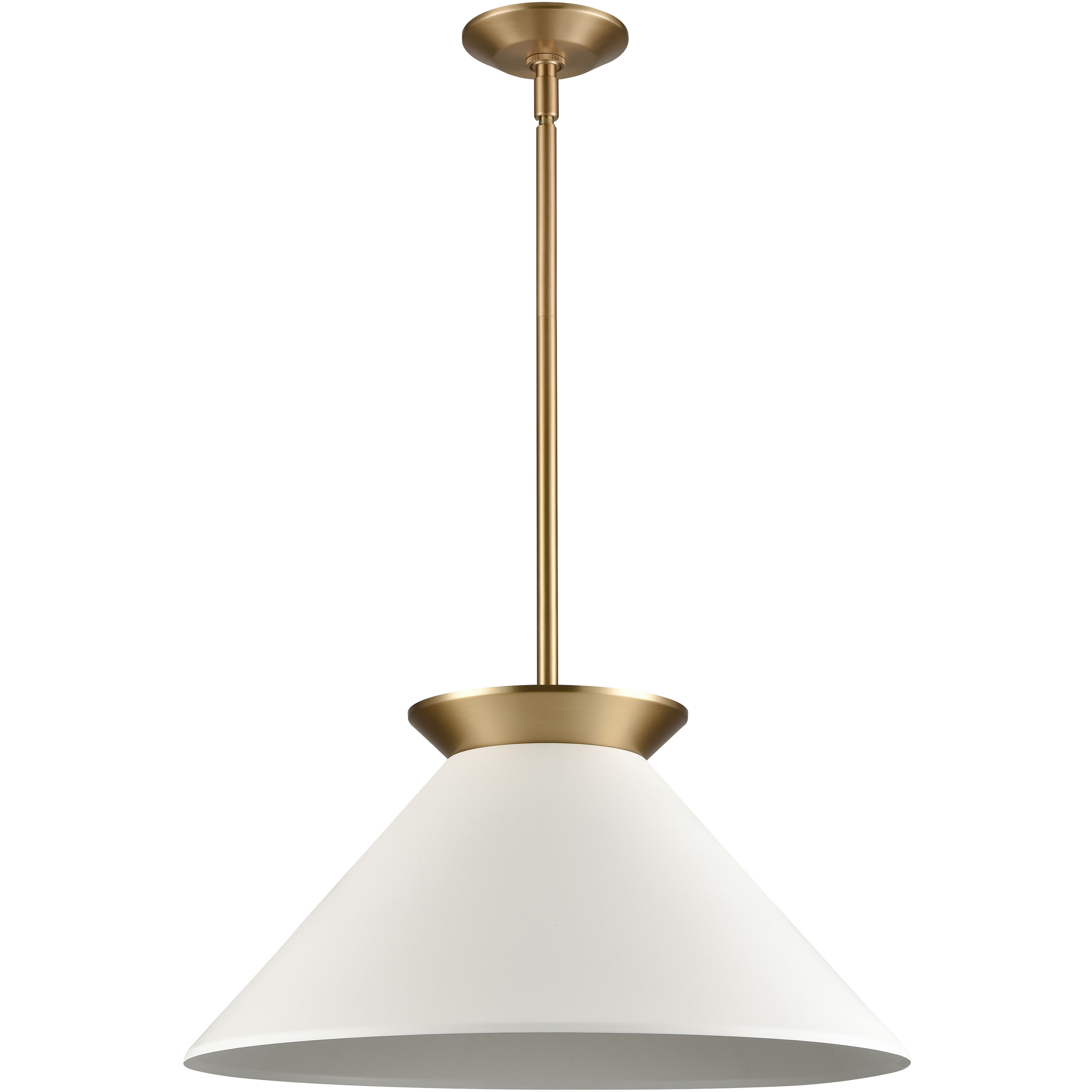 Cavendish 1 Light 20 inch Brushed Gold Pendant Ceiling Light