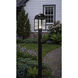 Durham 1 Light 18 inch Matte Black Post Lantern in Clear Glass, Brass Traditions by Innovations Lighting