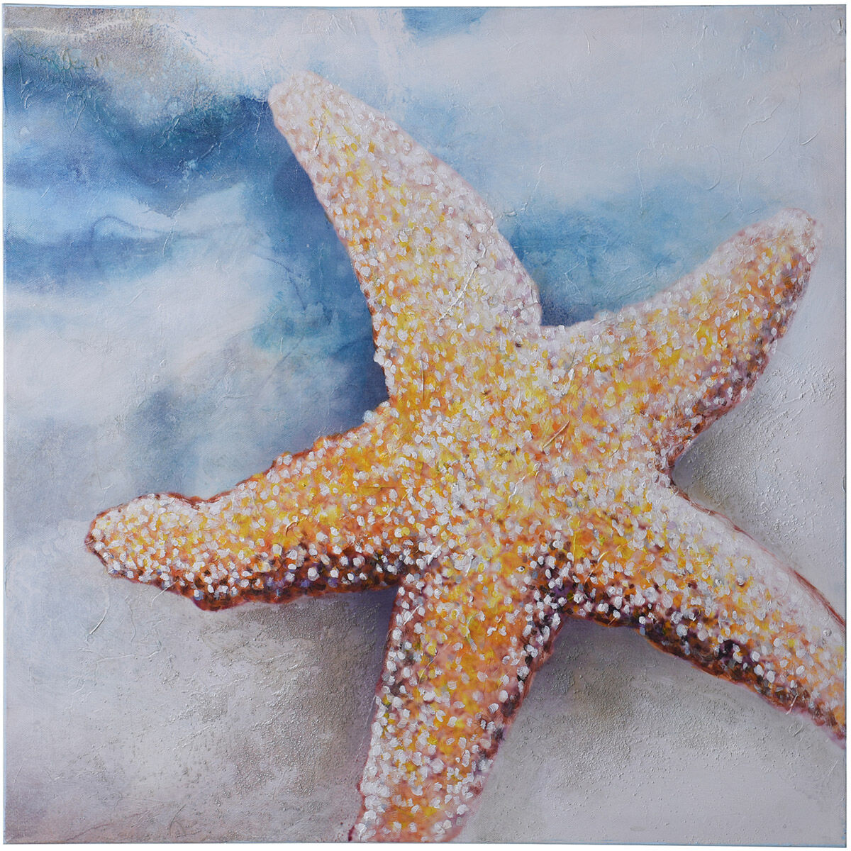 Beach Blue and Yellow Wall Art