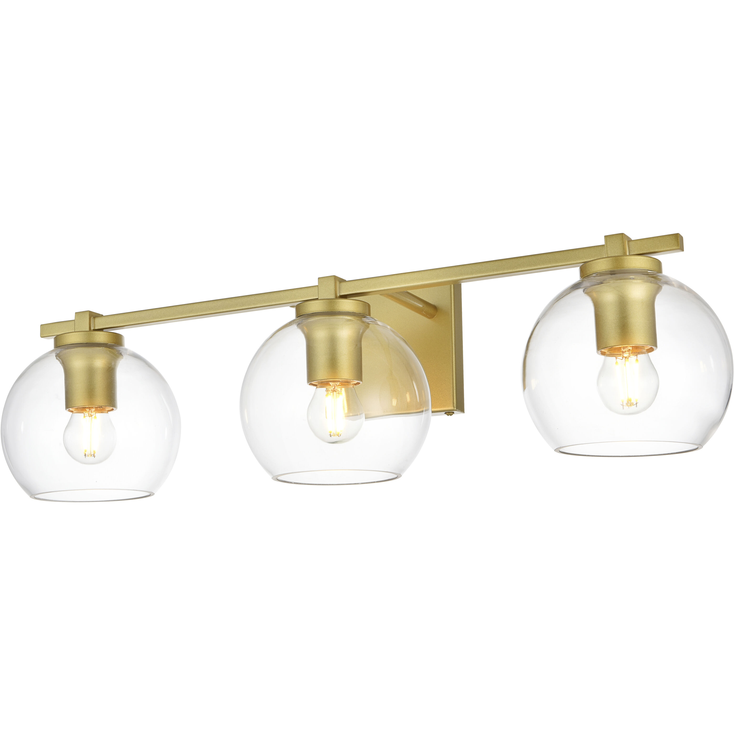 Juelz 3 Light 24 inch Brass Bath Sconce Wall Light