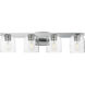 Scoop 4 Light 29.5 inch Polished Chrome Bath Vanity Wall Light in Clear