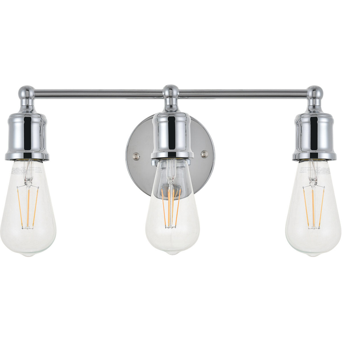 Serif 3 Light 15 inch Chrome Wall Sconce Wall Light