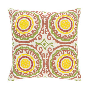 Termez 18 X 18 inch Clay/Ivory/Olive/Bright Yellow/Rust Pillow Kit, Square