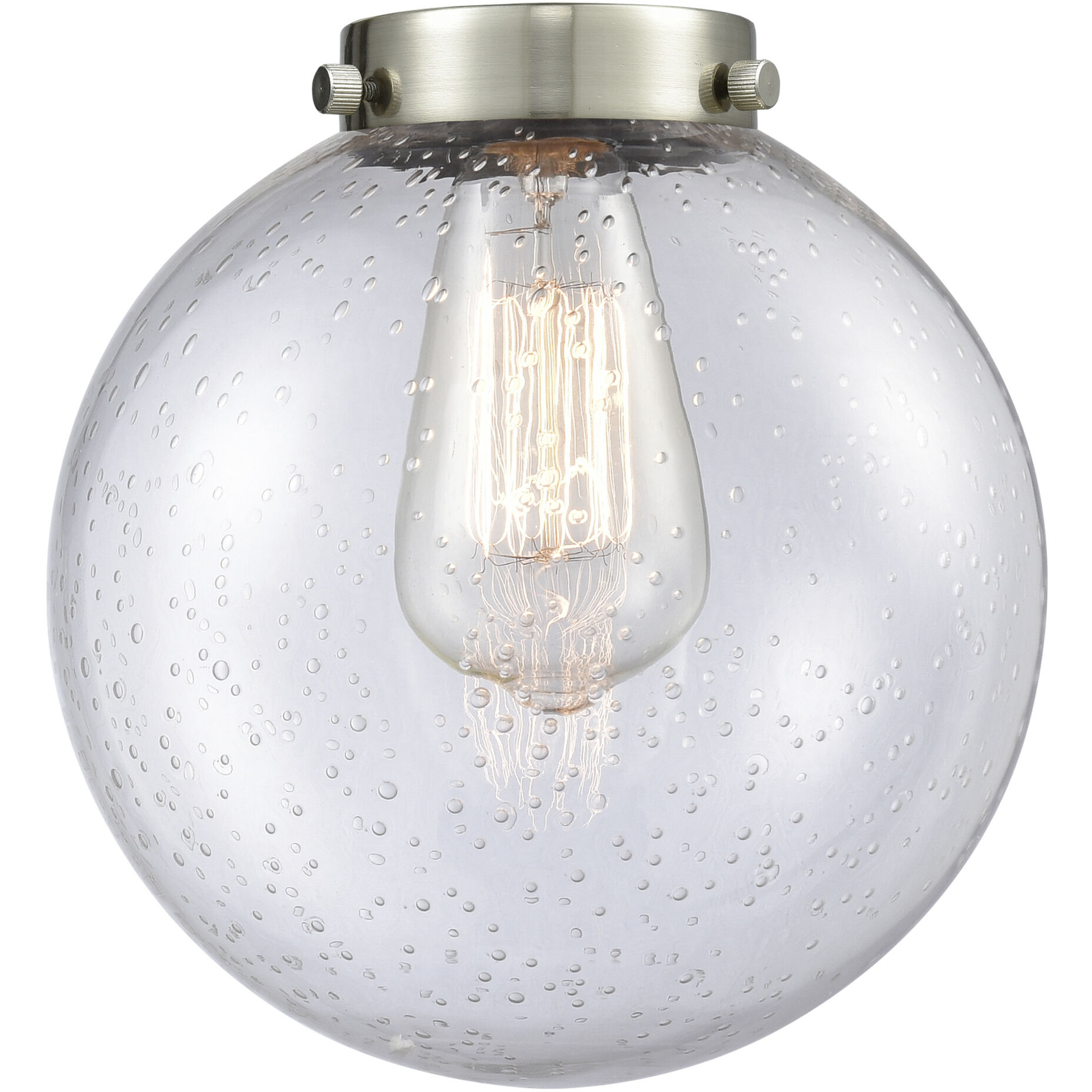 Franklin Restoration Beacon 1 Light 8 inch Brushed Satin Nickel Mini Pendant Ceiling Light in Incandescent, Seedy, Franklin Restoration