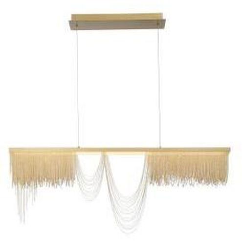 Tenda Linear Chandelier Ceiling Light in Gold