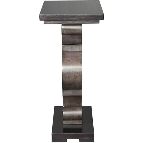 Parina 26 X 18 inch Warm Ebony Stain and Taupe Gray Accent Table