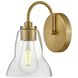 Vera LED 8 inch Lacquered Brass Bath Light Wall Light