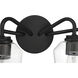 Shayna 4 Light 31 inch Flat Black Vanity Light Wall Light