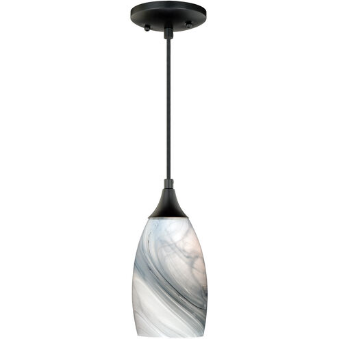 Milano 1 Light 5 inch Oil Rubbed Bronze Mini Pendant Ceiling Light