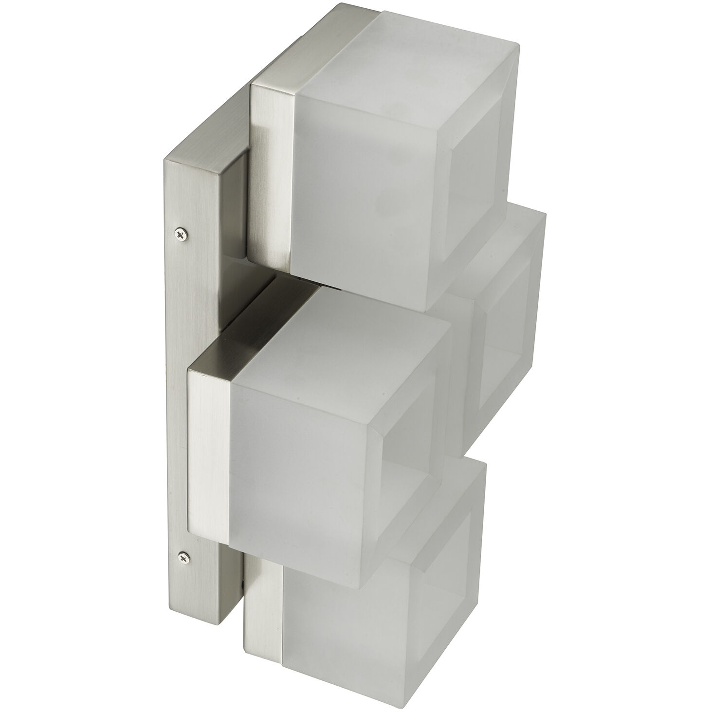 Cubic LED 9 inch Brushed Nickel Flush Mount Ceiling Light