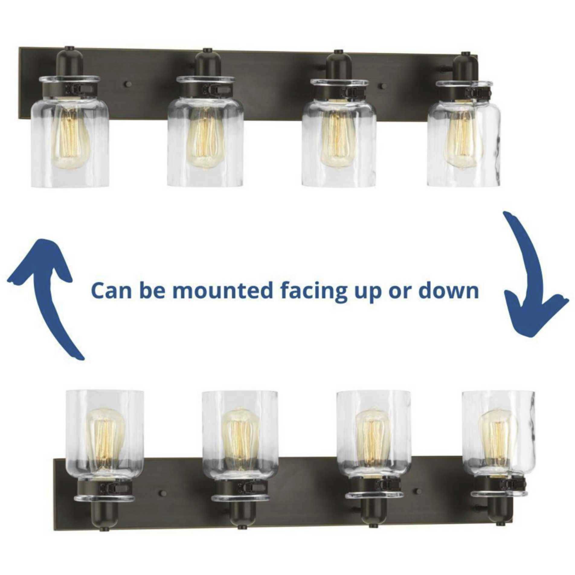 Buckley 4 Light 30 inch Antique Bronze Bath Vanity Wall Light