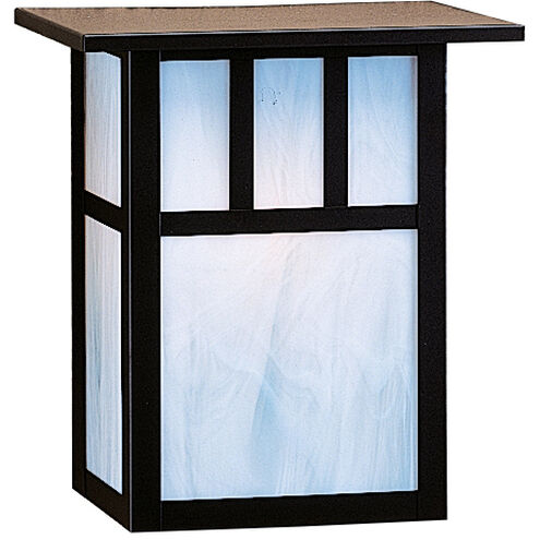Huntington 1 Light 10 inch Satin Black Outdoor Wall Mount in Rain Mist, Empty