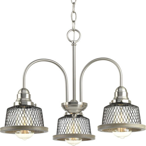 Tilley 3 Light 20 inch Brushed Nickel Chandelier Ceiling Light