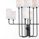 Charlotte 12 Light 37 inch Matte Black Chandelier Ceiling Light
