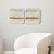 Coastal Horizon Blue and Brown and Metallic Wall Sculpture