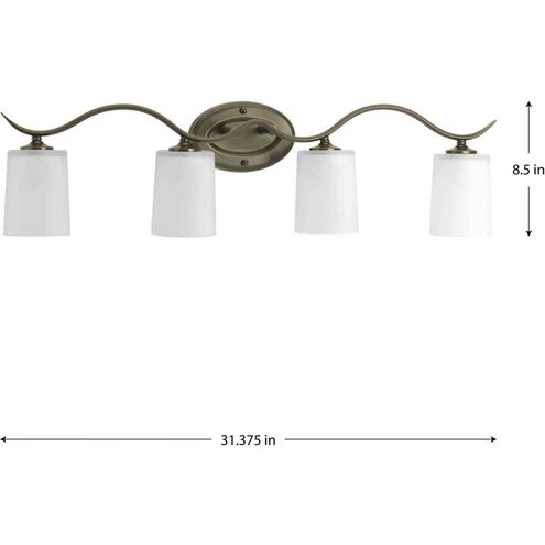 Inspire 4 Light 31 inch Antique Bronze Bath Vanity Wall Light