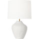 Hable Cadley 26.25 inch 9 watt Matte White Ceramic Table Lamp Portable Light