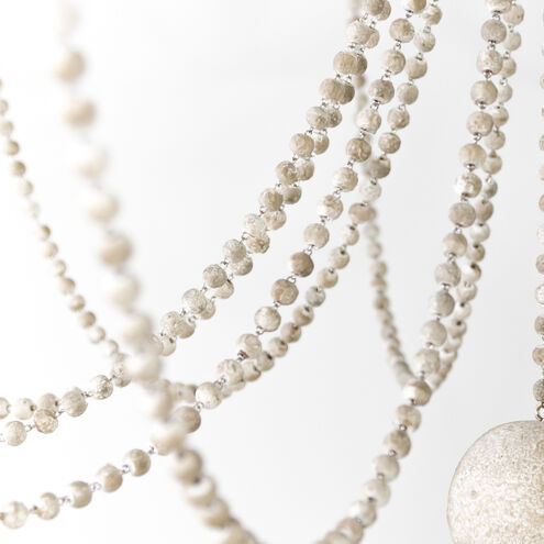 Sandra 12 Light 43.5 inch Antique Gold / Antique White Chandelier Ceiling Light