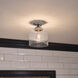 Winslow 1 Light 9 inch Brushed Nickel Semi Flush Light Ceiling Light