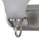 Essentials - 801x 4 Light 30 inch Satin Nickel Bath Vanity Wall Light in Frosted