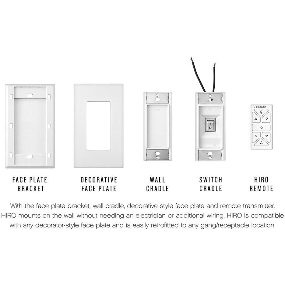 HIRO Control White Fan Smart WiFi HIRO Control Kit, WiFi Oasis