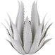 Agave 1 Light 15 inch Gesso White Wall Sconce Wall Light, Marjorie Skouras Collection