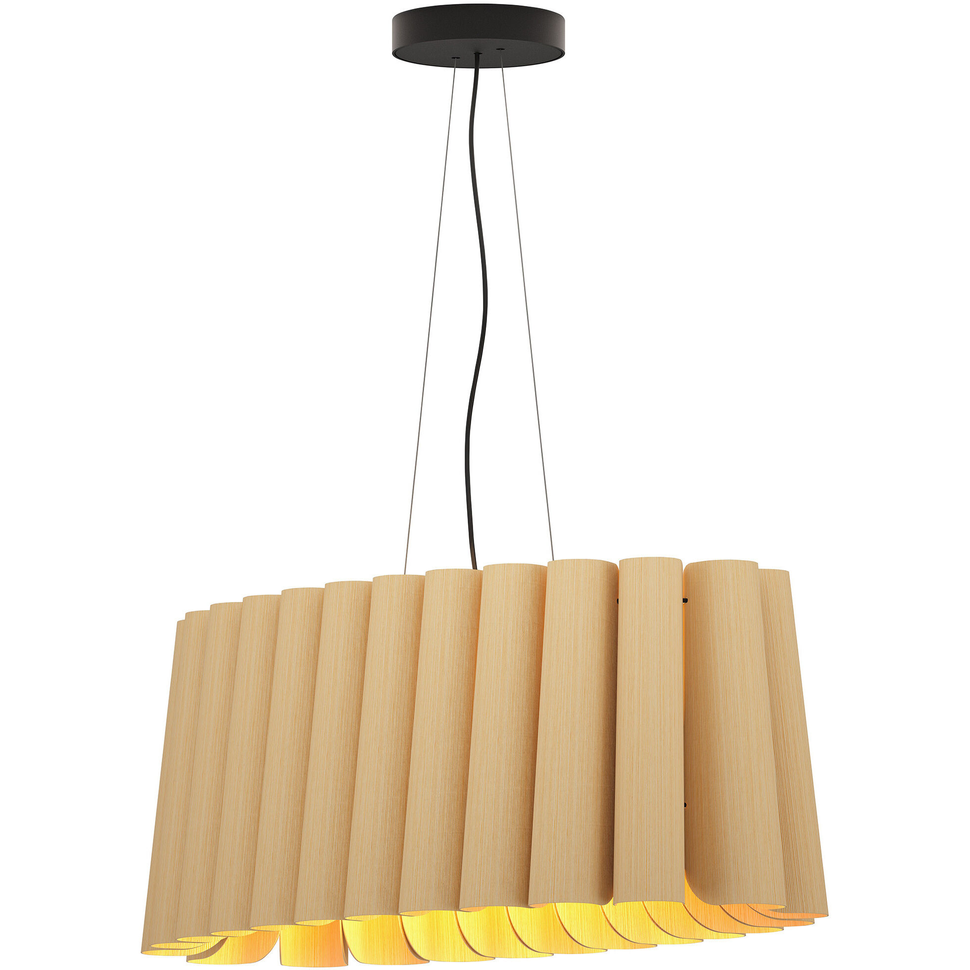 Renata 17.3 inch Ash Pendant Ceiling Light in Ash/Ash, 17 in, WEP Collection