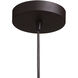 Woodland Sunrise 1 Light 8 inch Aged Bronze Mini Pendant Ceiling Light