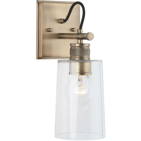 Elijah 1 Light 5 inch Aged Brass Sconce Wall Light