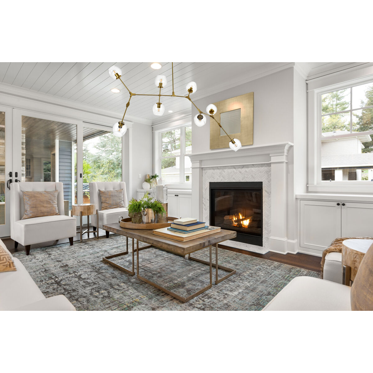 Cavoli 8 Light 32 inch Brass Chandelier Ceiling Light