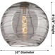 Ballston Large Deco Swirl 1 Light 10 inch White and Polished Chrome Pendant Ceiling Light, Ballston