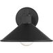 Vectra 1 Light 7 inch Powder Coated Black Outdoor Wall Sconce