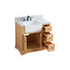 Franklin 36 X 22 X 35 inch Natural Wood Bathroom Vanity Cabinet