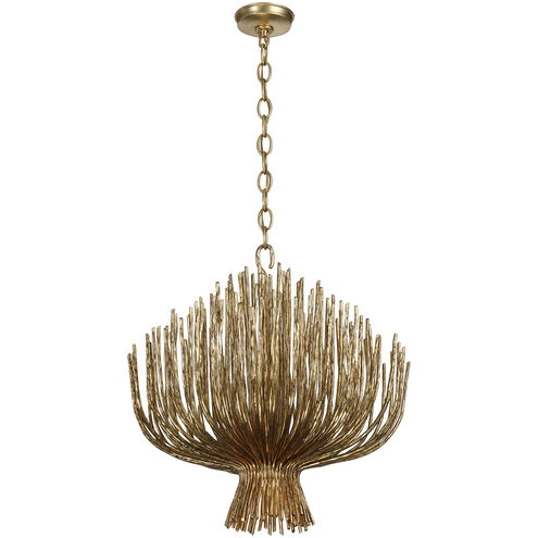 Chapman & Myers Astra LED 23.75 inch Gilded Iron Sculpted Chandelier Ceiling Light