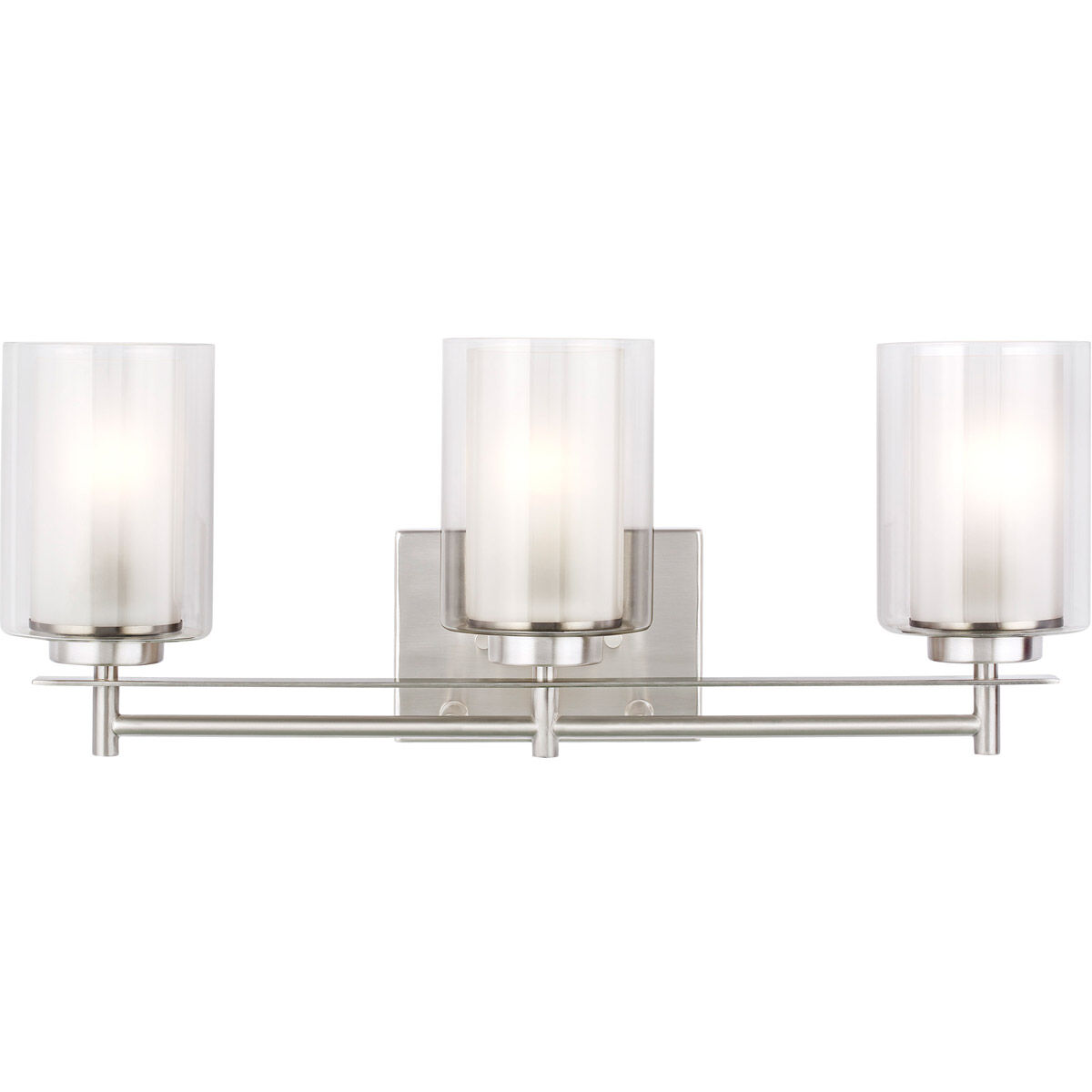 Elmwood Park 3 Light 22.25 inch Brushed Nickel Bath Vanity Wall Sconce Wall Light