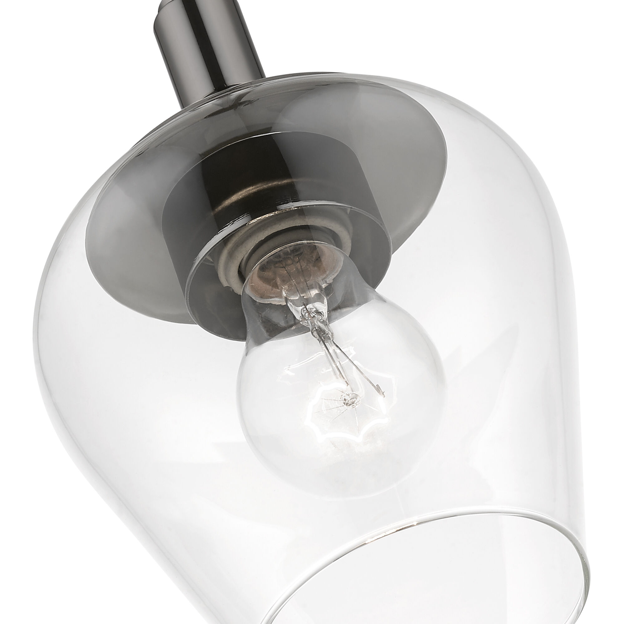 Willow 1 Light 5.75 inch Black Chrome Single Pendant Ceiling Light, Single