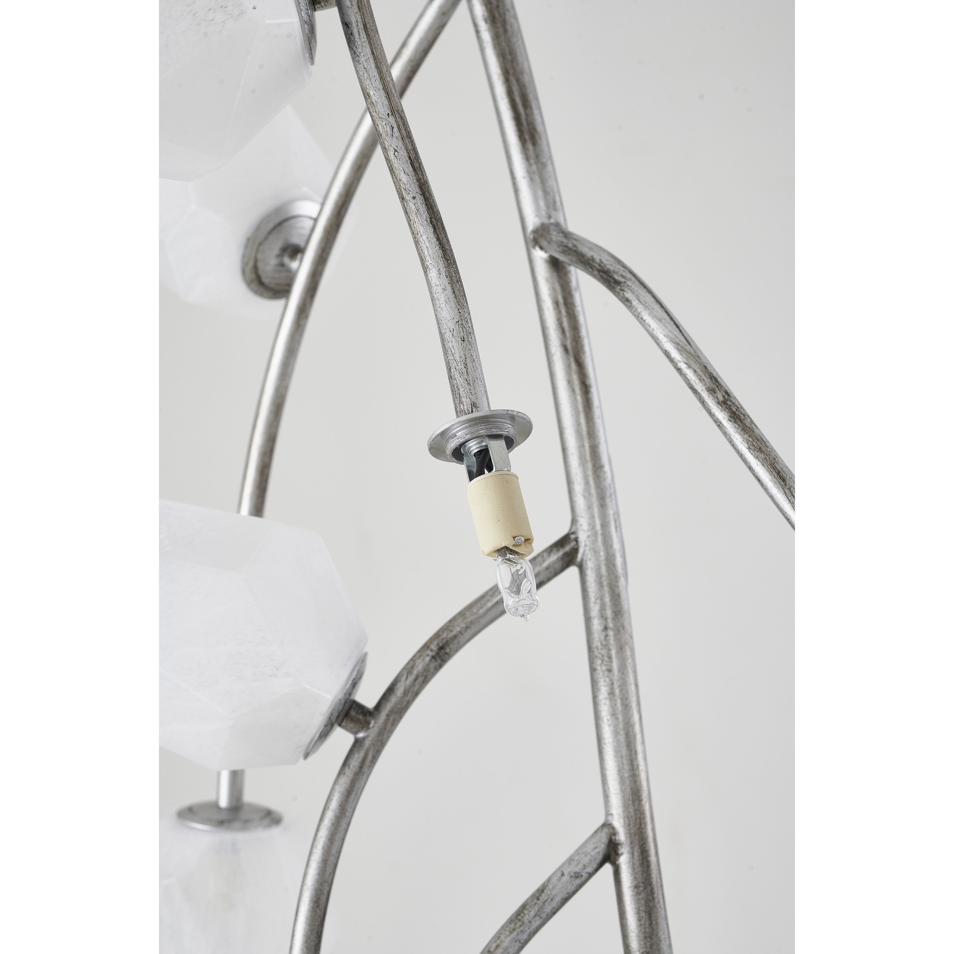 YS Series 22 Light 27.56 inch Antique Silver Chandelier Ceiling Light