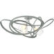 Nest 3 Light 37.2 inch Vintage Platinum Semi-Flush Ceiling Light