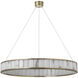 Chapman & Myers Iterna LED 40 inch Antique-Burnished Brass Ring Chandelier Ceiling Light