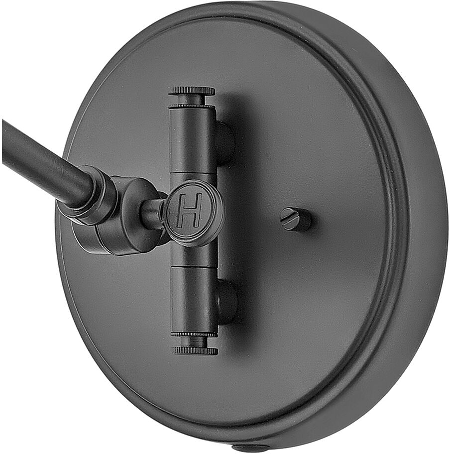 Arti 1 Light 7.75 inch Black Indoor Wall Sconce Wall Light in Black / Natural Rattan