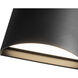 Lenox LED 7.75 inch Black Exterior Wall Sconce