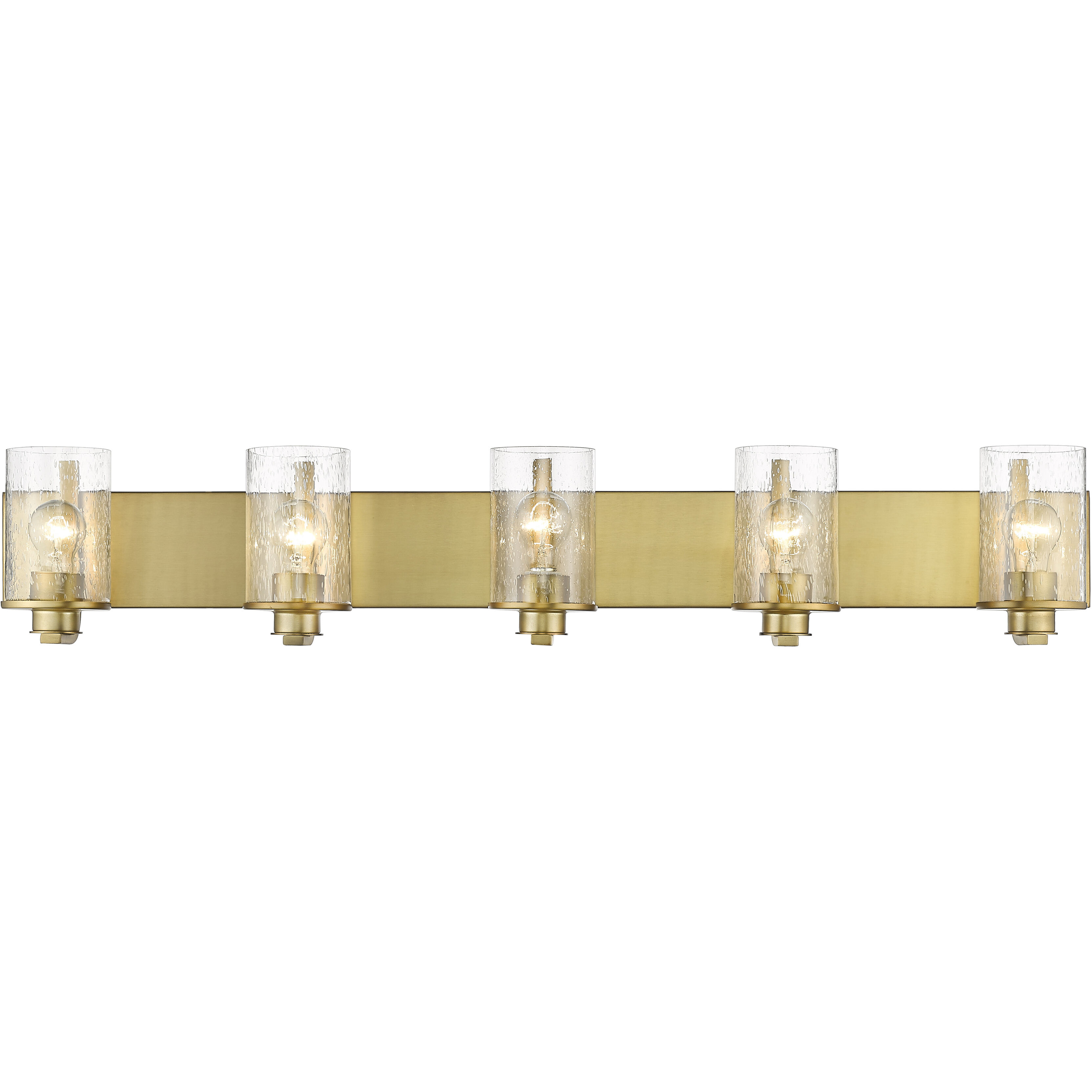 Beckett 5 Light 42 inch Olde Brass Vanity Wall Light