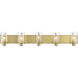 Beckett 5 Light 42 inch Olde Brass Vanity Wall Light