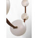 Anne-Marie Barton Dune LED 8 inch Russet Suede and Mottled Brass Belted Light Ceiling Light