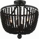 Rylee 4 Light 16.5 inch Matte Black Semi Flush Ceiling Light