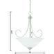 Bella 3 Light 20 inch Brushed Nickel Pendant Ceiling Light