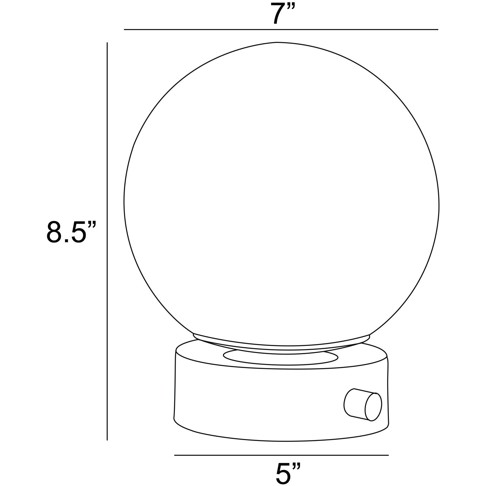 Reon 8.5 inch 25.00 watt Nickel Accent Lamp Portable Light